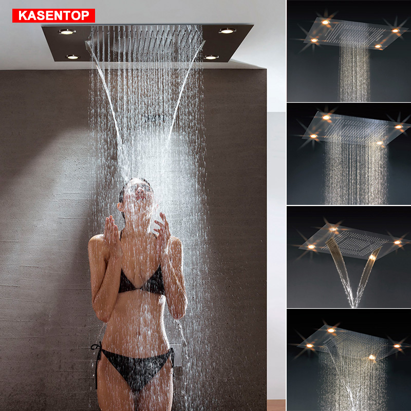 凯施恩600x800吊顶暗装淋浴