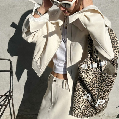 短款翻领拉链夹克~BANANACANDY春装薄外套意法原创女装0212