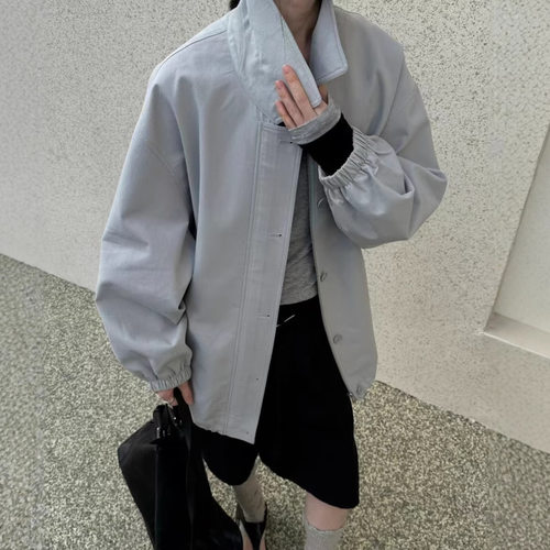 韩系都市运动风春秋棒球服女装