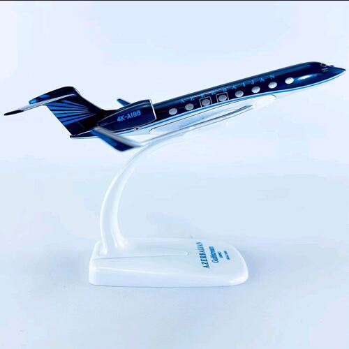 16cm实心合金1:200公务机飞机模型航模飞模湾流G650阿塞拜疆航空