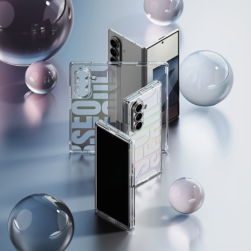 韩国Ringke透明手机壳适用三星ZFold7一体轻薄防摔磁吸保护套ins风首尔碎花简约百搭Z Fold7折叠屏保护壳