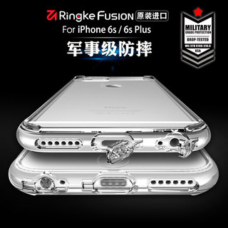 韩国RingKe适用于苹果6s手机壳超薄iPhone6 plus手机套硅胶防摔透