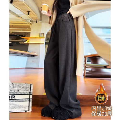 高腰原创猫猫家长裤加长女裤