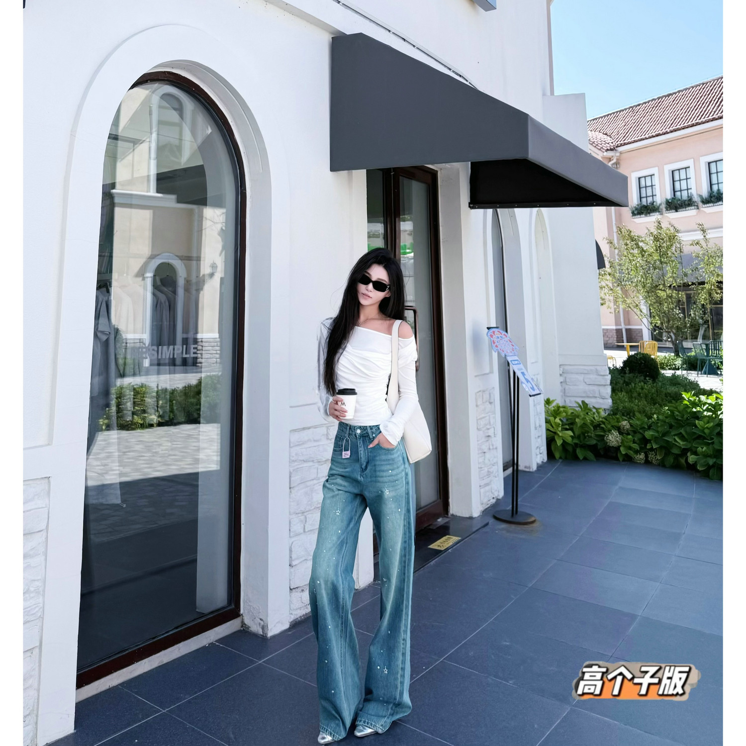 阔腿长裤常规牛仔秋冬加长女裤