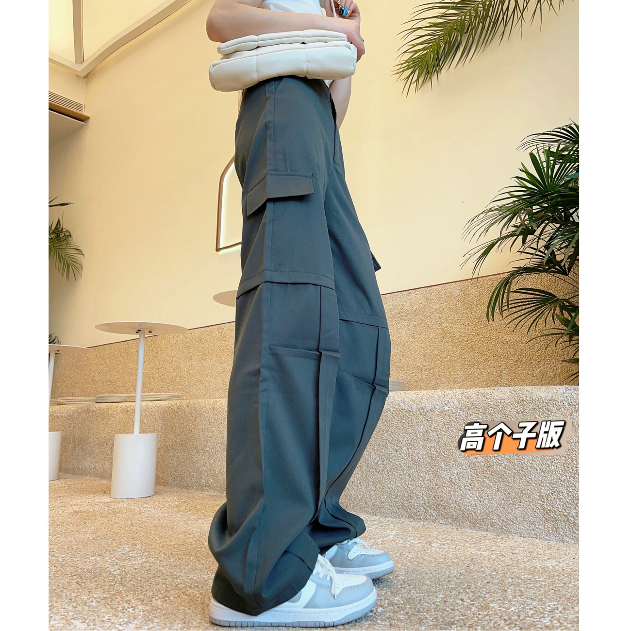 高个子加长工装裤早秋加长女裤