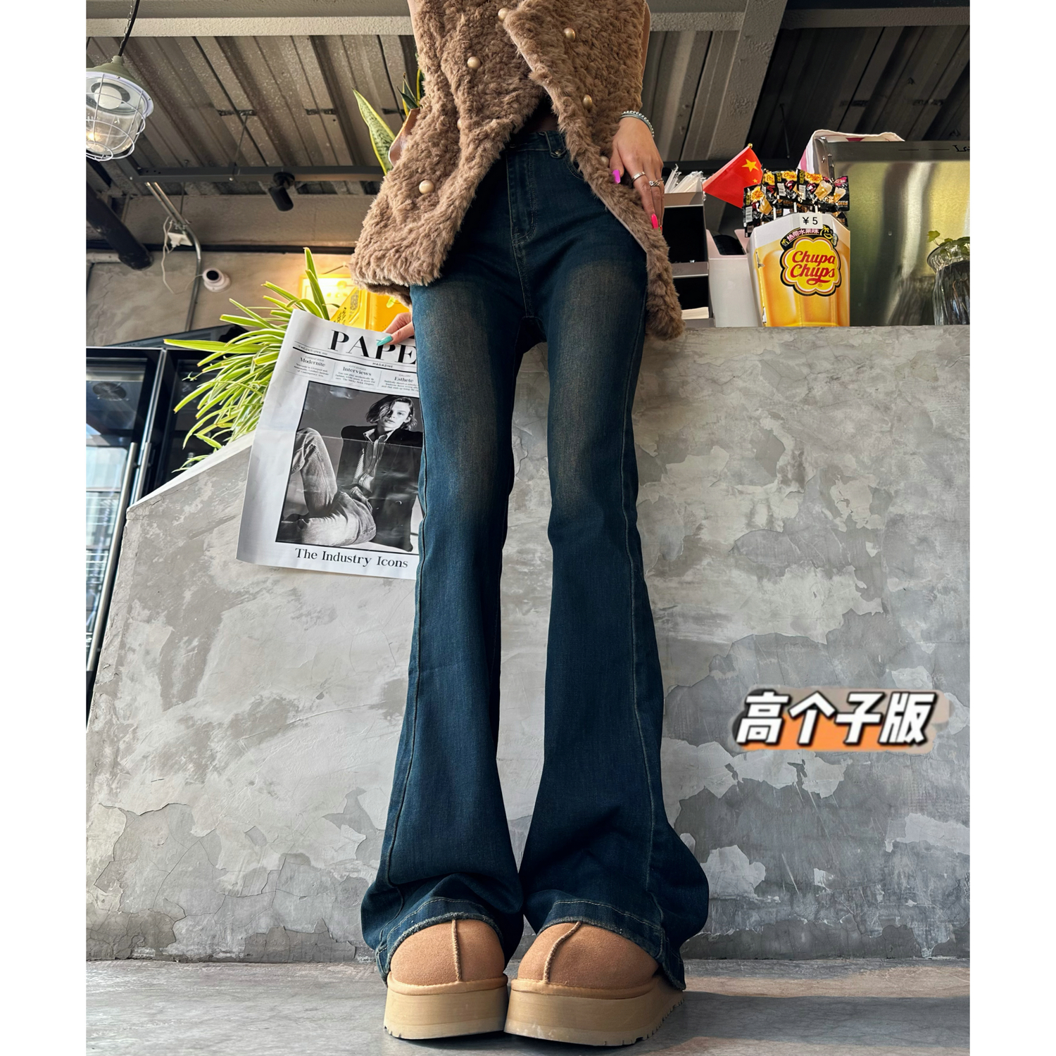 微喇长裤常规牛仔秋冬加长女裤