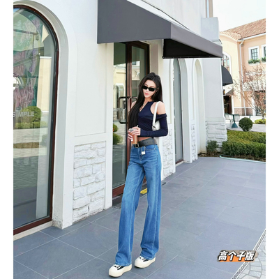 阔腿长裤薄牛仔春夏加长女裤