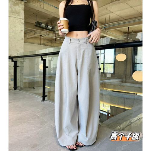 高腰原创猫猫家长裤加长女裤