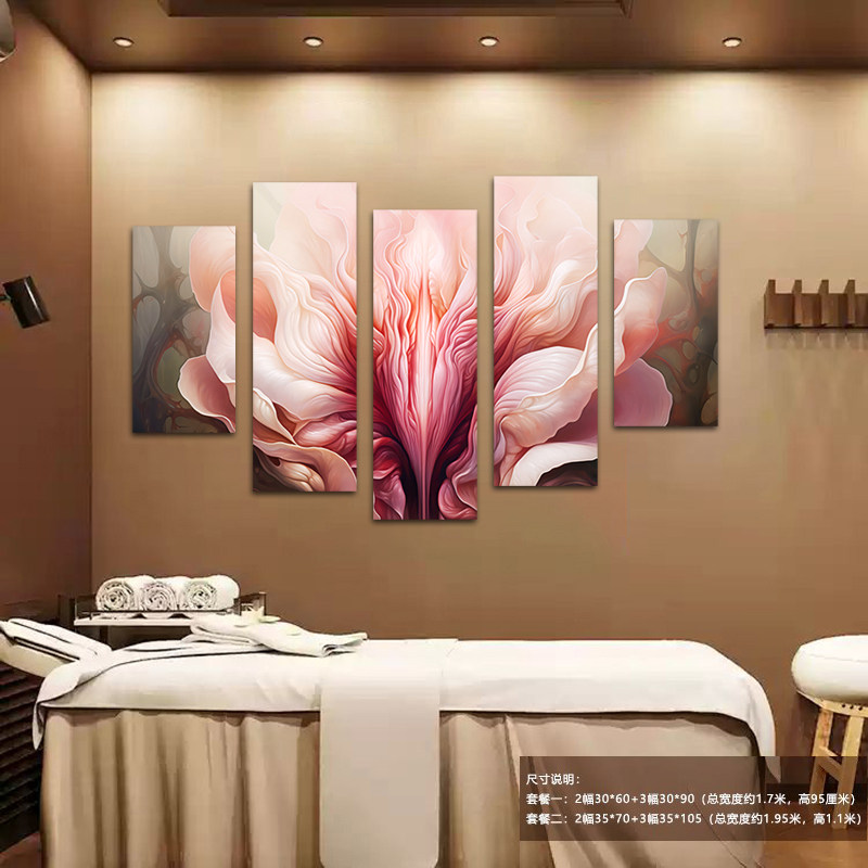 整套私密生殖花广告挂画 妇科美容院月子会所产后修复墙壁装饰画
