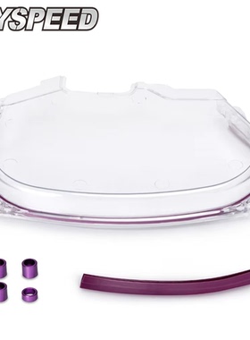 适用三菱4G63正时皮带轮罩EVO4-8代发动机改装普利盘齿透明罩盖