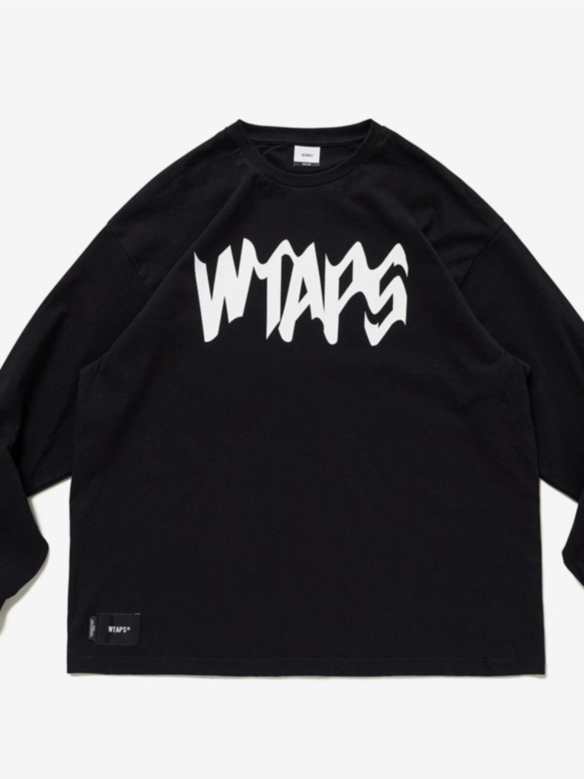 WTAPS OBJ 01|LS|COTTON.CONTAINING 23AW 뒷면 레터링 프린트 긴팔 티셔츠