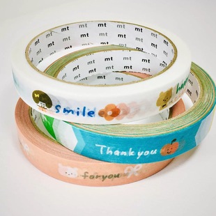 分装胶带 田村美纪 MT强粘性大大卷和纸胶带 黑格感谢胶带分装