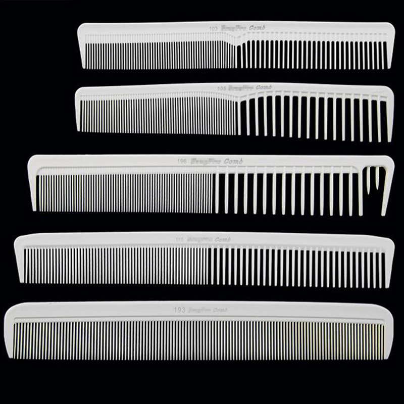 推荐优质高端白色双用美发梳子裁发梳剃发剪发梳子