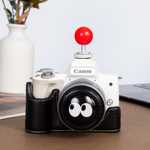 适用于佳能m50皮套底座半套便携M50二代可直取电池m50配件热靴盖