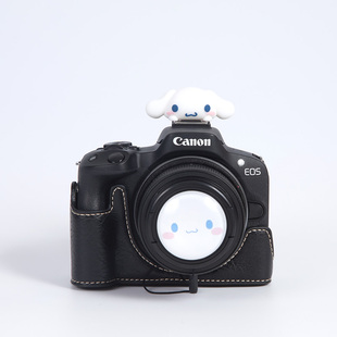 适用富士相机热靴52镜头盖49佳能55mm索尼58mm微单反43玉桂狗可爱