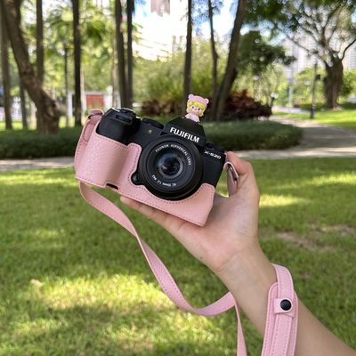 富士XT5保护套X100v皮套xs2010xt30二代相机包xt50xe5xm5配件粉色