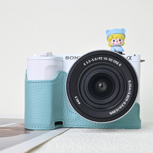 适用索尼ZV-E10二代相机保护包zve10L皮套便携可斜跨单肩真皮底座