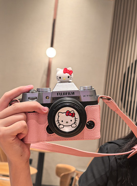 富士XT50保护套XS20XT30二代X100VIXT5相机包配件粉色皮套xm5xe5