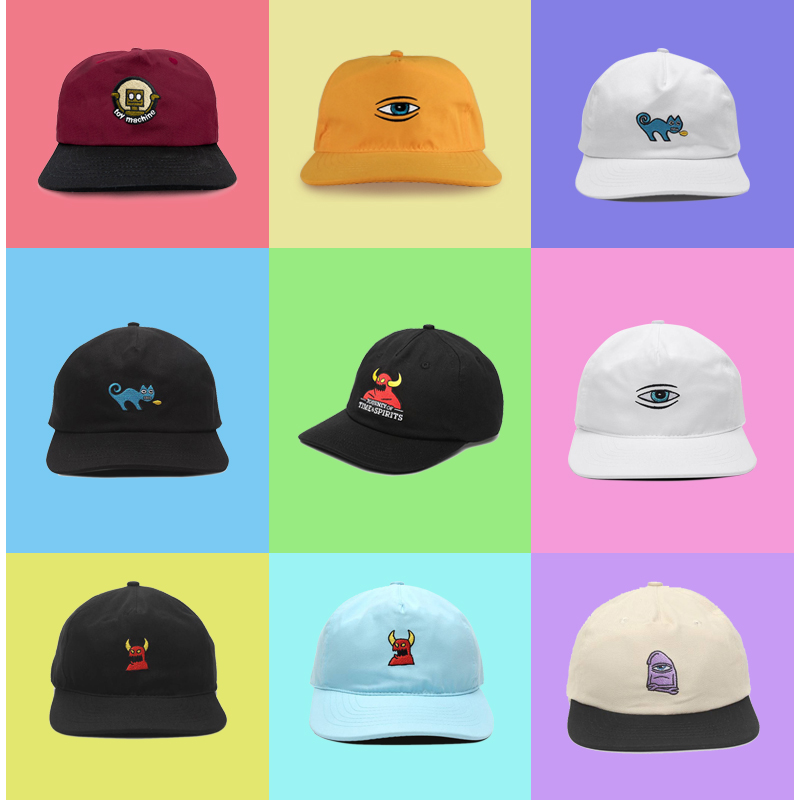 toymachine滑板帽平沿hiphop帽子