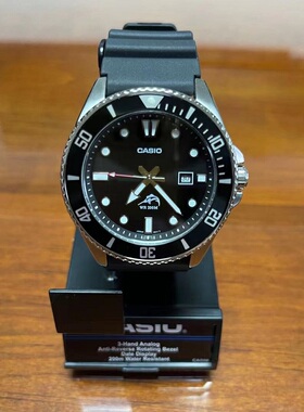 卡西欧剑鱼MDV106-1A男运动潜水表指针背光MTD-1079d黑水鬼金特价