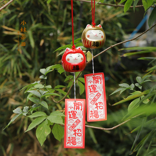 日本进口药师窑陶瓷夏日风铃 家居摆件装 饰挂饰