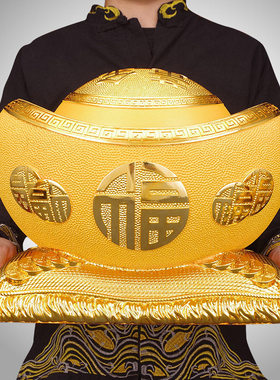 黄金万两金元宝摆件聚宝盆存钱罐招财玄关家居装饰品乔迁开业礼物