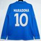 复古球衣 复刻版 那不勒斯主场长袖 88赛季 10号马拉多纳足球服 1987