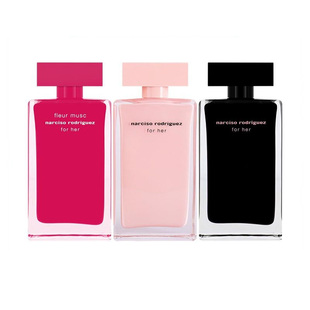 纳西素纳茜素同名女士香水粉白黑红瓶 精纯粉白胖子玫瑰麝香清新