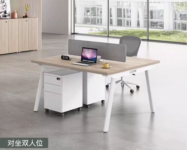 职员办公桌椅组合简约现代办公室屏风工位双四六6人位4卡座员工桌