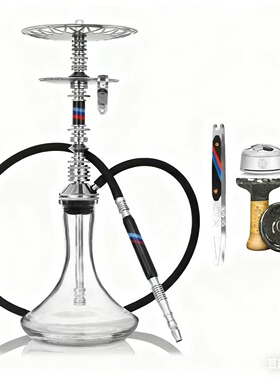 VZ hookah 不锈钢大号 双盘 俄罗斯水烟壶 酒吧 夜店 水烟吧