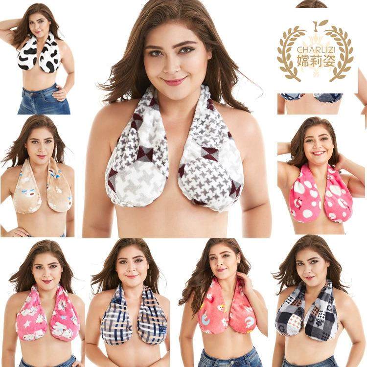 跨境连体内衣文胸嫦莉姿性感背抹胸毛巾文胸欧美抹胸大胸显小胸罩,女士内衣/男士内衣/家居服,少女文胸,淘宝优惠券,粉丝福利购,淘宝优惠卷