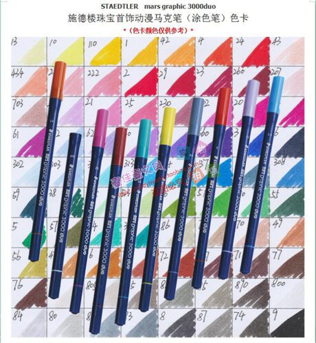 德国美术动漫风绘图涂色马克笔