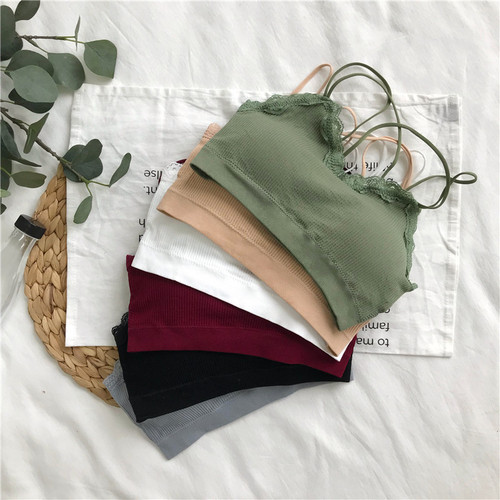 *The Korean version has been inspected and gathered to wrap the chest, lay the bottom, lace and splice the real price of the student's multi-color underwear with beautiful back