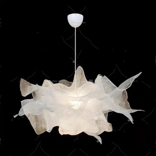 简约现代造型感强网纱波浪形吊灯卧室创意个性客厅餐厅设计师