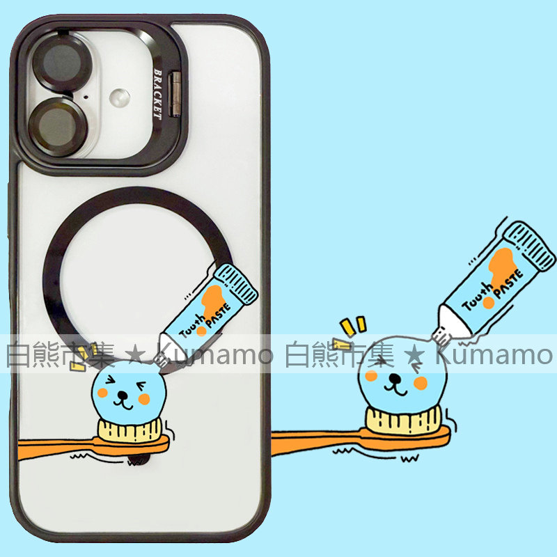 适用iphone17promax苹果17手机壳MagSafe磁吸16镜头支架15透明14酷儿饮料25ultra卡通13趣味牙膏16e保护套12