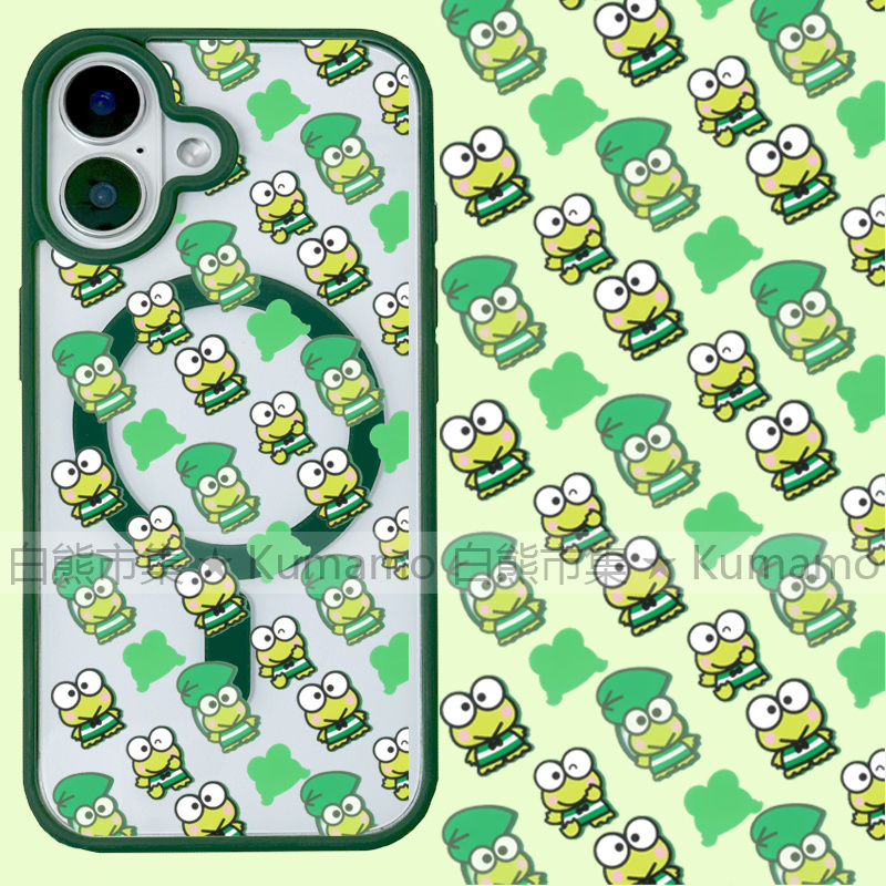 适用iphone17promax苹果16手机壳MagSafe磁吸15支架14透明13大眼蛙17青蛙25ultra洛克比17卡通16e保护套少女