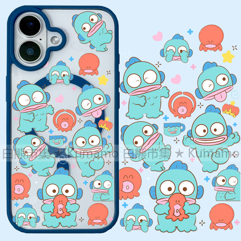 适用iphone17promax苹果17手机壳MagSafe磁吸16支架15透明14人鱼汉顿25ultra丑鱼16e卡通章鱼13日系12保护套