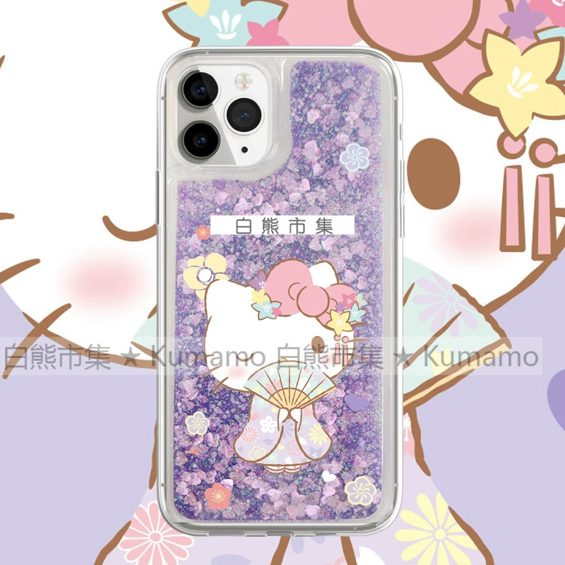 适用iphone17promax手机壳15苹果16三星24ultra小米13华为oppovivo保护套软14流沙12和服KT猫11可爱kitty女17