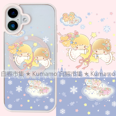 适用iphone17promax苹果17手机壳MagSafe磁吸15支架14透明13双子星25ultra雪花12星星16少女16e保护套7/8plus