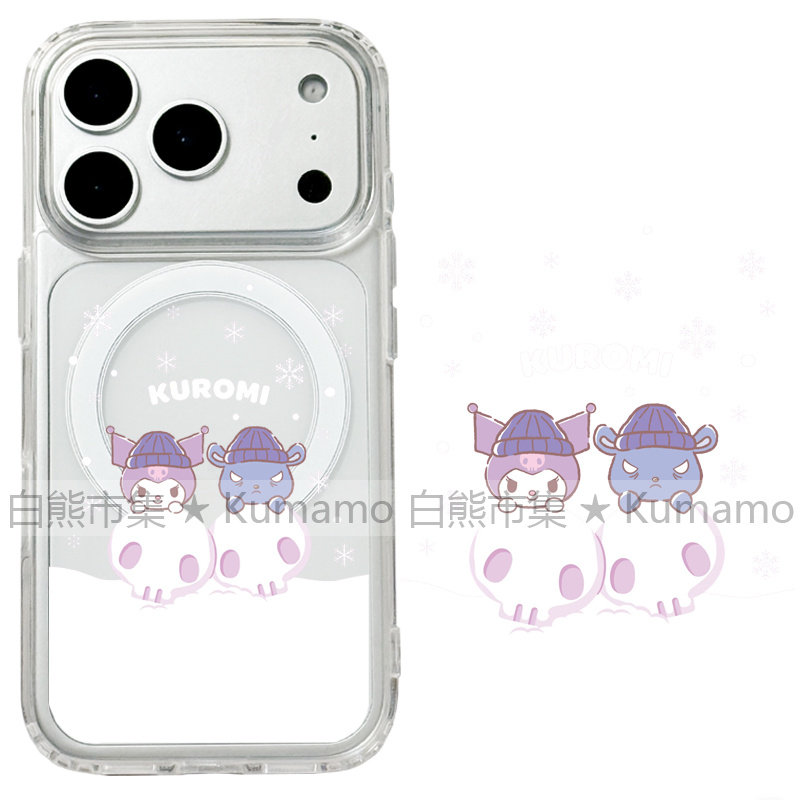 适用iphone17promax苹果16手机壳MagSafe磁吸15支架14透明13雪花17库洛米26ultra日系卡通ins可爱女保护套16e