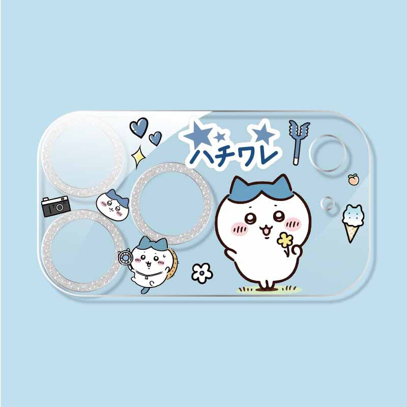 适用iphone17promax手机壳17苹果17pro镜头膜闪粉膜吉伊卡哇小八