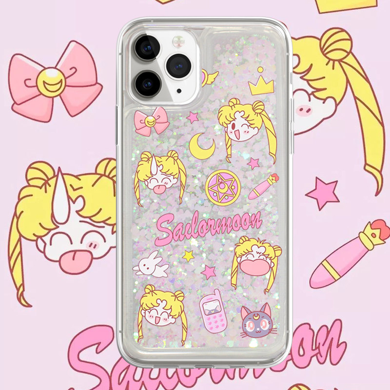 适用iphone17promax手机壳15苹果16三星23ultra小米13华为oppovivo保护套软14流沙12美少女战士17可爱卡通ins