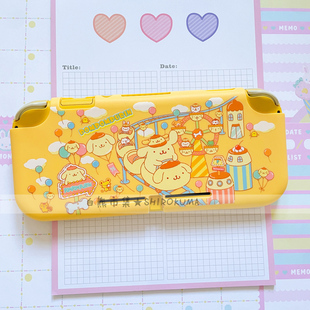 适用任天堂switch lite保护套一体式磨砂透明软卡通游乐园布丁狗