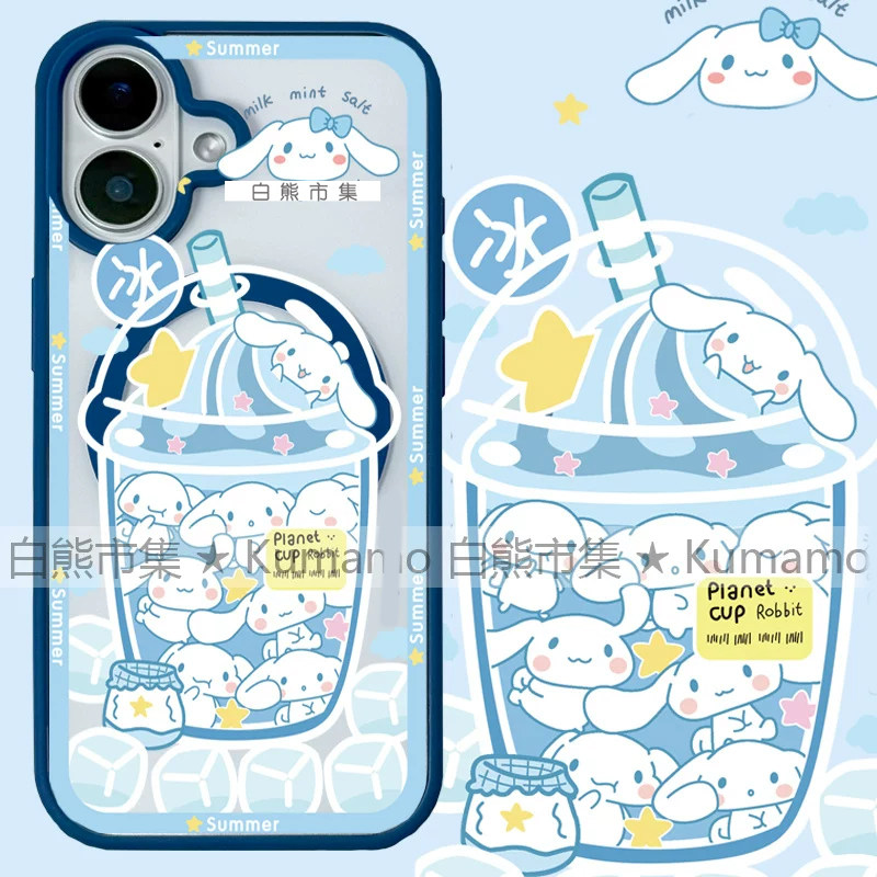 适用iphone17promax苹果16手机壳MagSafe磁吸14支架13透明12玉桂狗25ultra饮料15冰块17保护套女7/8plus/16e