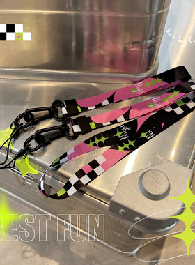 原创设计个性可爱工作证卡套可拆卸挂脖手拿苹果安卓手机挂绳