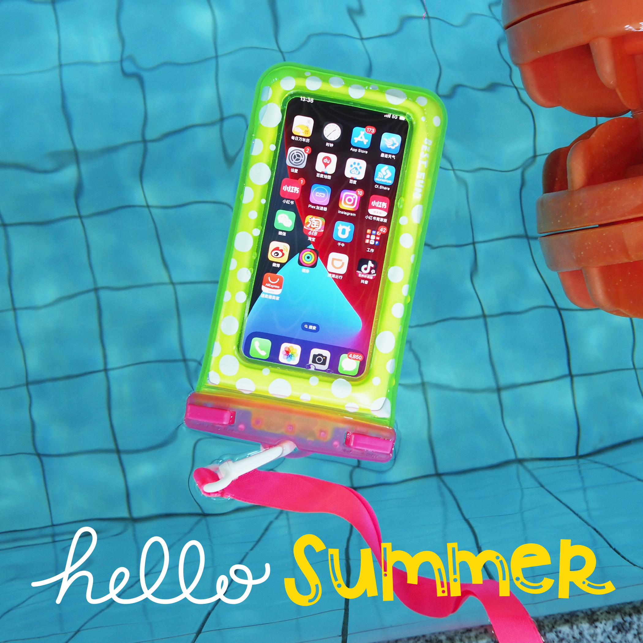 BESTFUN防水袋密封荧光色