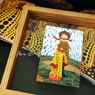 日本草间弥生YAYOI KUSAMA南瓜波点画芯海报明信片抽象装饰画