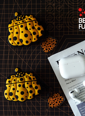 原创草间弥生波点南瓜苹果耳机airpods4保护套airpods pro2/3代硅胶保护壳耳机壳