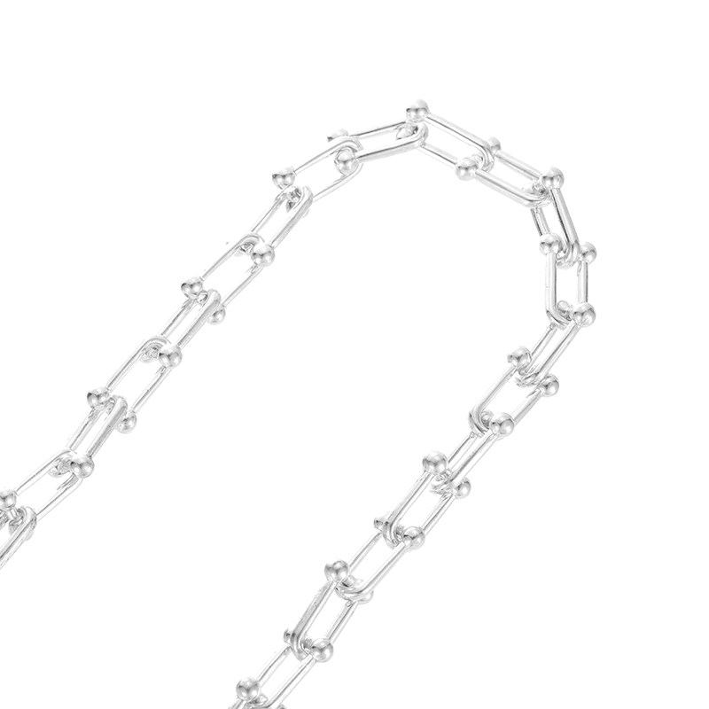 COPPER FERRY S COLOR PRESERVATION U-SHAPED CHAIN EUROPEAN AND AMERICAN STYLE CHAIN HANDMADE NECKLACE DIY MATERIAL BRACELET EARRINGS JEWELRY LOOSE CHAIN