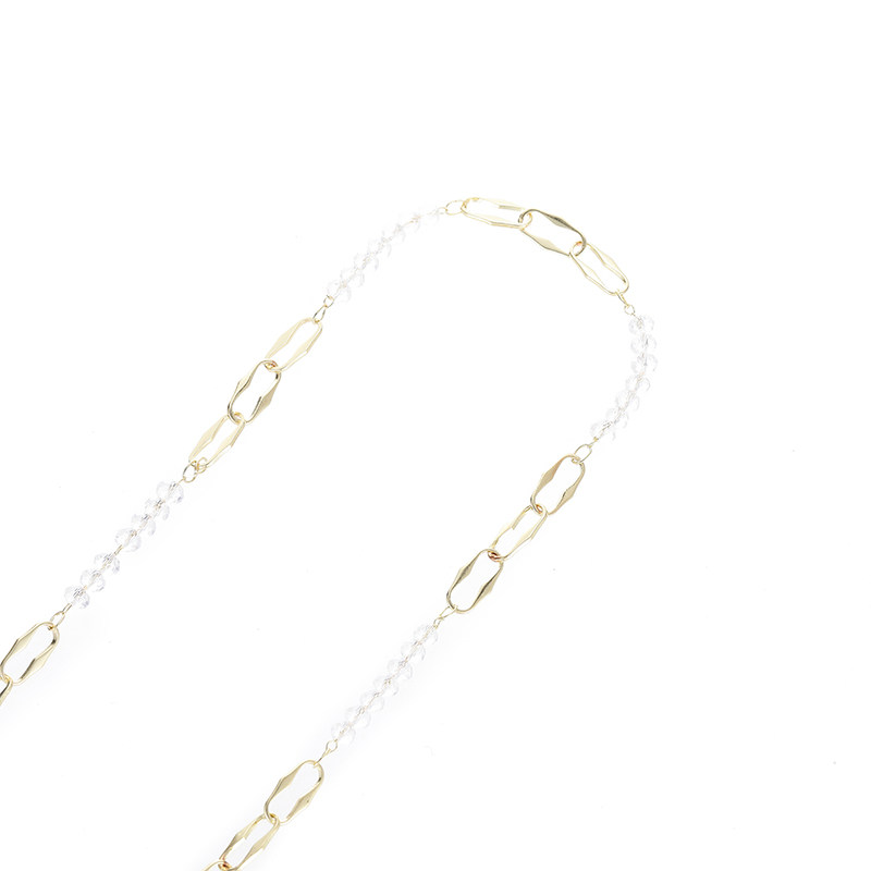 COPPER PLATED 14K GOLD COLOR-RETAINING LONG O CHAIN STRING CRYSTAL BEAD CHAIN HANDMADE DIY NECKLACE BUTTERFLY HOOP BRACELET LOOSE CHAIN ACCESSORIES